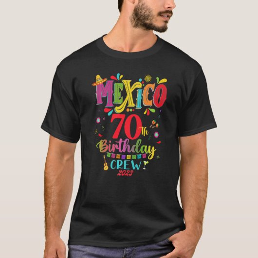 Mexican Fiesta 50th Bday Matching Group 8 T-shirt (Voorkant)