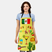 Mexican Fiesta Apron Schort (Gedragen)