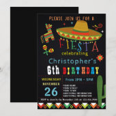 MEXICAN FIESTA BIRTHDAY INVITATIE | FIESTA PARTIJ KAART (Voorkant / Achterkant)