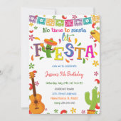 Mexican Fiesta Birthday Invitation Kaart (Voorkant)