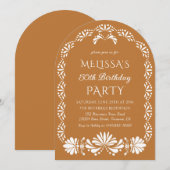 Mexican fiesta birthday party Invitation (Devant / Derrière)