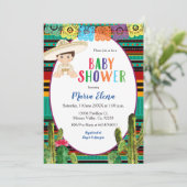 Mexican Fiesta Boy Baby shower Kaart (Staand voorkant)