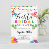 Mexican Fiesta Bridal Shower Kaart (Staand voorkant)