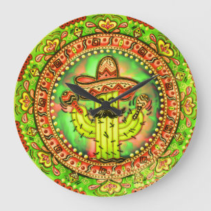 Mexican Fiesta Cinco de Mayo Sombrero Pet Green Grote Klok