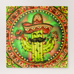 Mexican Fiesta Cinco de Mayo Sombrero Pet Green Legpuzzel