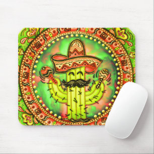 Mexican Fiesta Cinco de Mayo Sombrero Pet Green Muismat