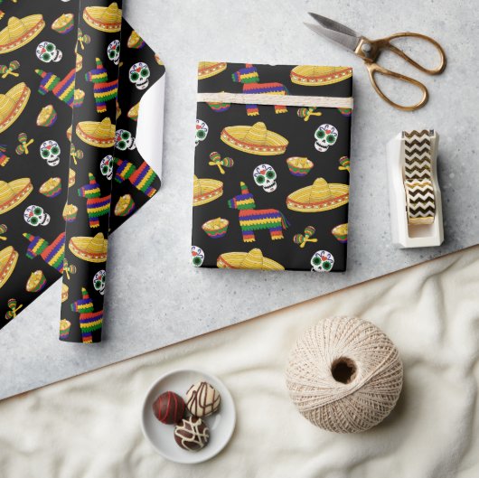 Mexican Fiesta & Día de Muertos Wrapping Paper Cadeaupapier (Crafts)
