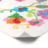 Mexican Fiesta Embroidery Welcome Poster (Hoek)