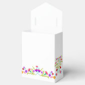 Mexican Fiesta Flowers Wit Paarse Gepersonaliseerd Bedankdoosjes (Geopend)