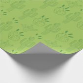 Mexican Fiesta Green Cactus Cadeaupapier (Hoek)
