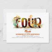 Mexican Fiesta Kinder 4e verjaardagsfeestje Kaart (Voorkant)