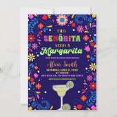 Mexican Fiesta Margaritas Bridal Shower Invitation (Devant)