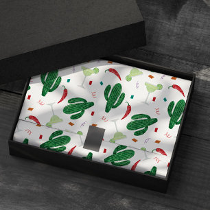 Mexican Fiesta, Margaritas en Chili Peppers Tissuepapier