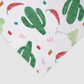 Mexican Fiesta, Margaritas en Chili Peppers Tissuepapier (Detail)