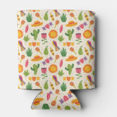 Mexican Fiesta Pattern Mexico Blikjeskoeler (Achterkant)