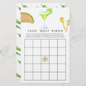 Mexican Fiesta Taco'bout Love Bingo (Voorkant / Achterkant)