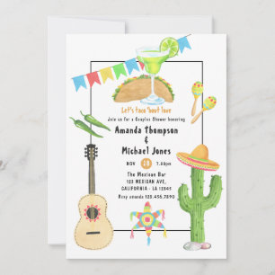 Mexican Fiesta Taco'bout Love Couples Shower Kaart