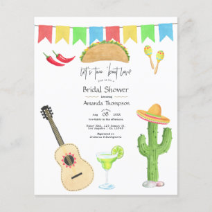 Mexican Fiesta Taco'bout Love Vrijgezellenfeest Flyer