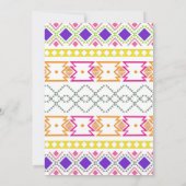 Mexican Fiesta Vivid Florals Rehearsal Dinner Kaart (Achterkant)