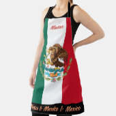 Mexican Flag schort, Mexico, Mexicaanse chef-koks Schort (Insitu)