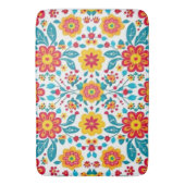 Mexican Floral Boho Badmat (Voorkant Verticaal)