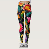 Mexican Floral Fiesta Leggings (Voorkant)