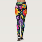Mexican Floral Fiesta Leggings (Achterkant)