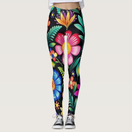 Mexican Floral Fiesta Leggings