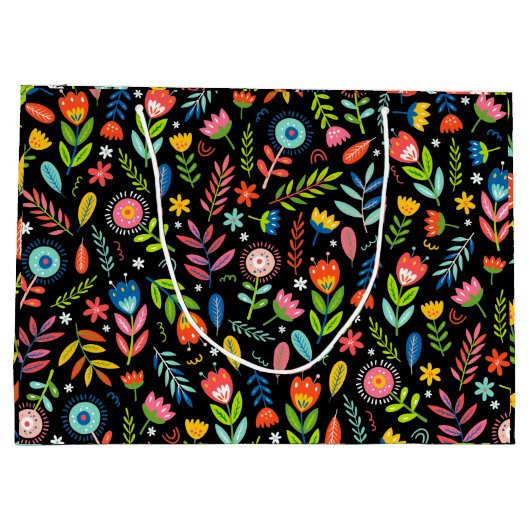 Mexican Floral Groot Cadeauzakje (Achterkant)