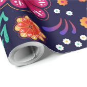 Mexican Floral Pattern Cadeaupapier (Rol Hoek)