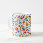 Mexican Floral Pattern Mug (Devant gauche)