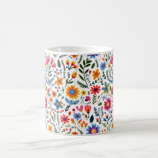 Mexican Floral Pattern Mug (Centre)