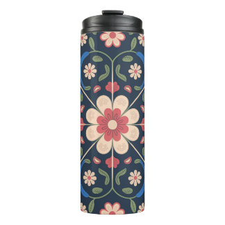 Mexican Folk Art Floral Pattern Thermosbeker