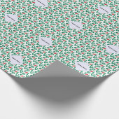 Mexican LOVE Tiled Green Cadeaupapier (Hoek)