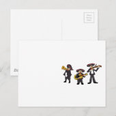 Mexican Mariachi Band Fiesta Music Cartoon Art Briefkaart (Voorkant / Achterkant)