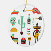 mexican mariachi keramisch ornament (Links)