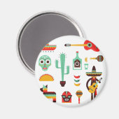mexican mariachi magneet (Voorkant / Achterkant)