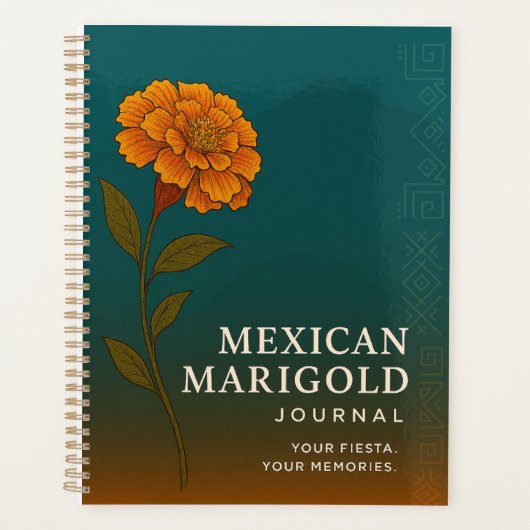 Mexican Marigold Journal: Nature-Inspired Notebook Planner (Voorkant)