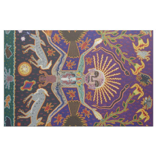 Mexican Mayan Aztec Goddess Ethnic Tribal Art Boho Stof