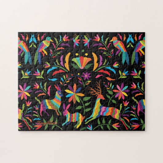 Mexican Otomi Jigzaag Puzzle Legpuzzel (Horizontaal)