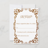 Mexican Papel Picado Wedding RSVP Card (Devant)