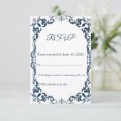 Mexican Papel Picado Wedding RSVP Card (Debout devant)