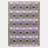 Mexican Petunias en Latticework Deken (Voorkant Verticaal)