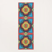 Mexican red talavera tile yogamat (Achterkant)