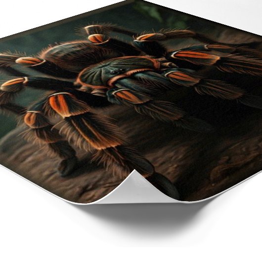 Mexican Redknee Tarantula Poster (Hoek)