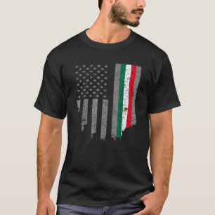Mexican Roots Amerikaanse vlag Mexico Heritage gif T-shirt