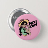 MexiCAN-Stickers Ronde Button 5,7 Cm (Voorkant /achterkant)