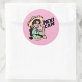 MexiCAN-Stickers Ronde Sticker (Tas)