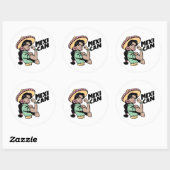 MexiCAN-Stickers Ronde Sticker (Vel)