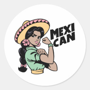 MexiCAN-Stickers Ronde Sticker